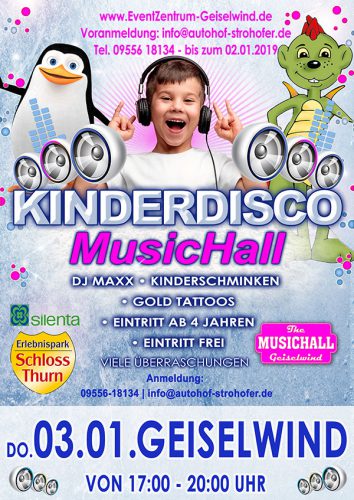 Kinderdisco in der Musichall