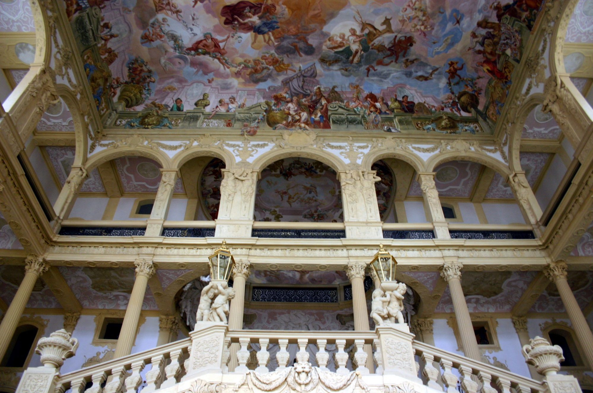 Treppenhaus vom Schloss Weisenstein in Pommersfelden