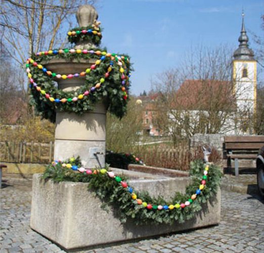 Brunnen an der Haslach in Burghaslach