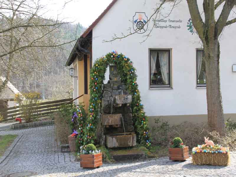 Osterbrunnen in Burggrub