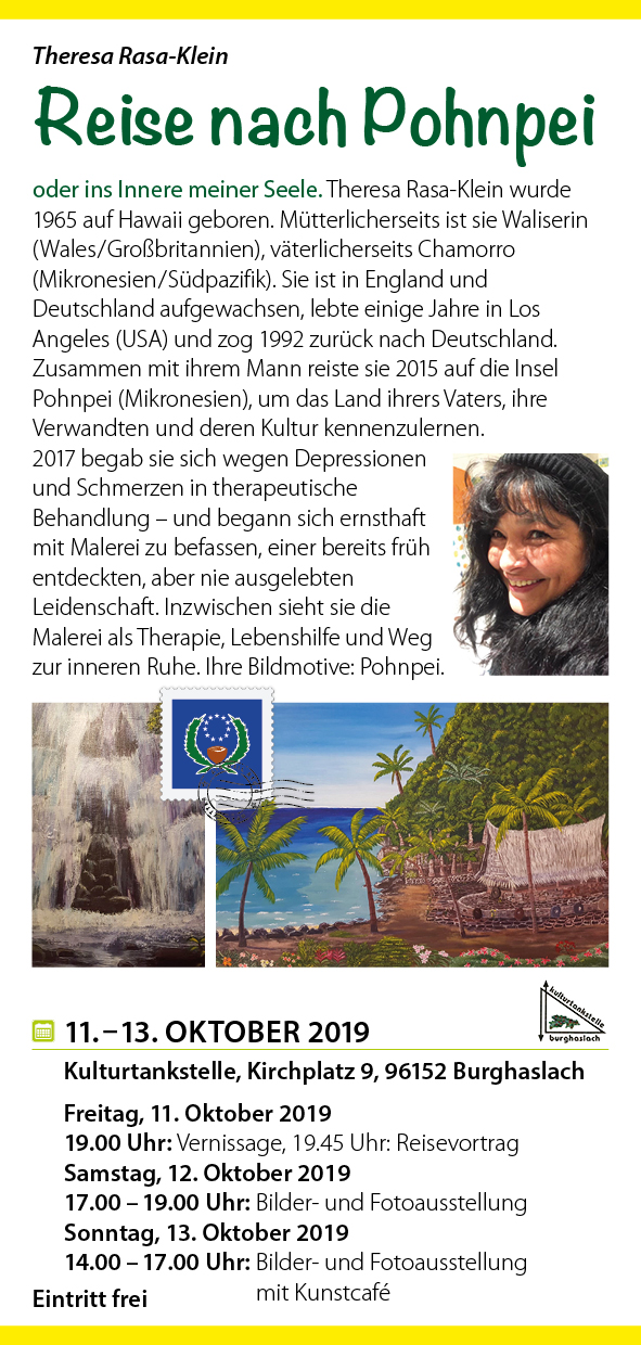 Reise nach Pohnpei in der Kulturtankstelle Burghaslach