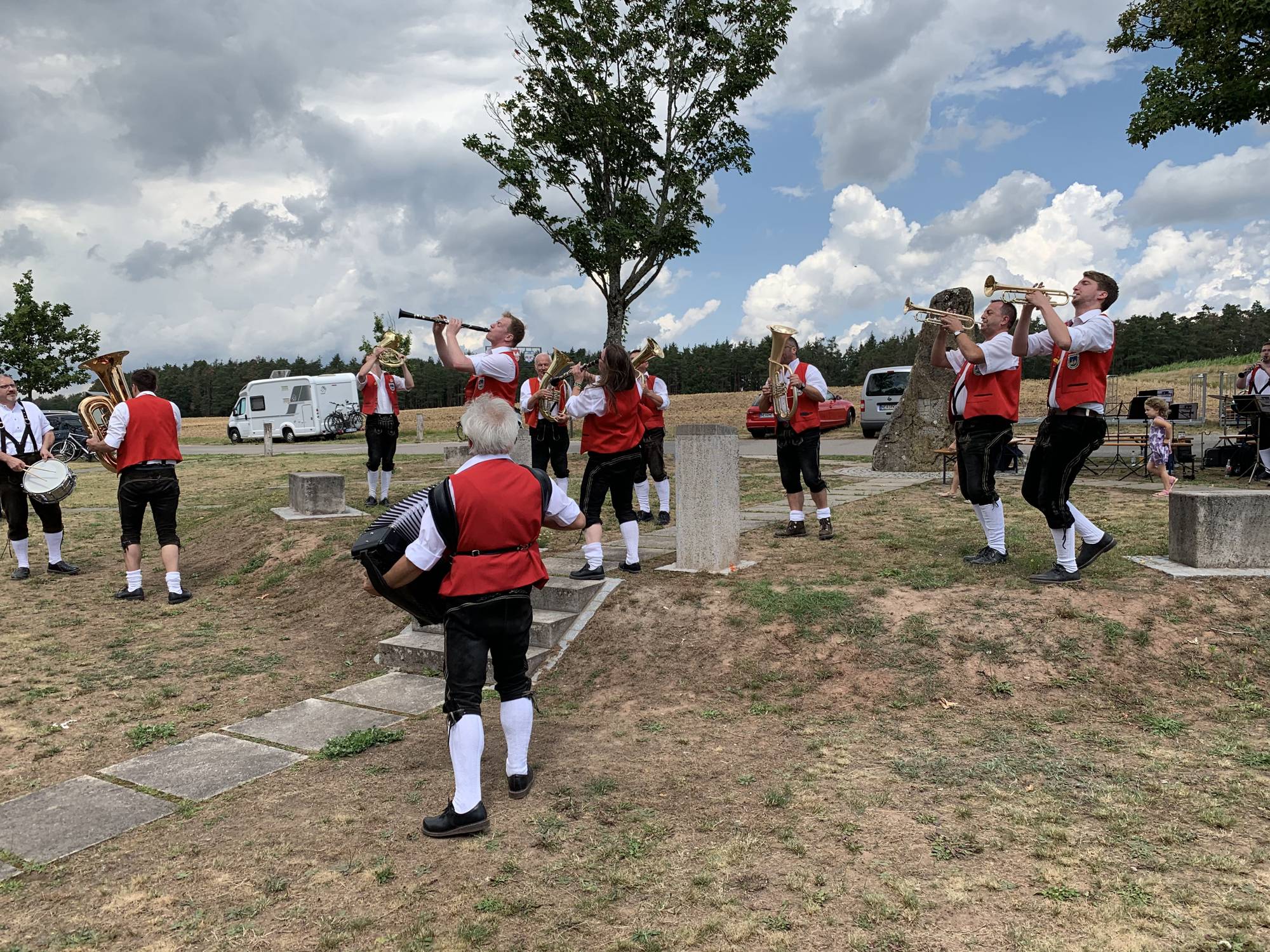 Die Kapelle Drei-Franken-Eck spielt den Kehraus