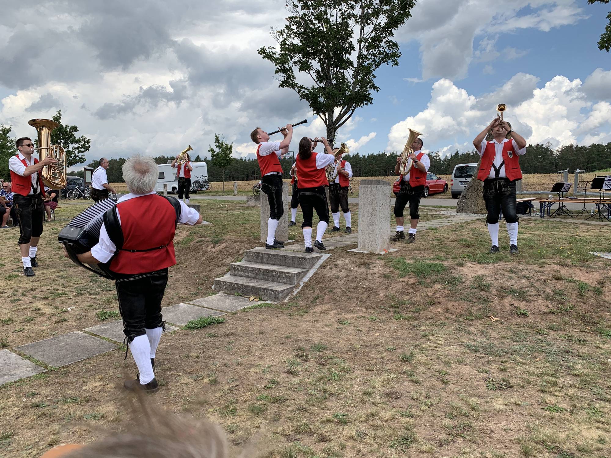 Die Kapelle Drei-Franken-Eck spielt den Kehraus