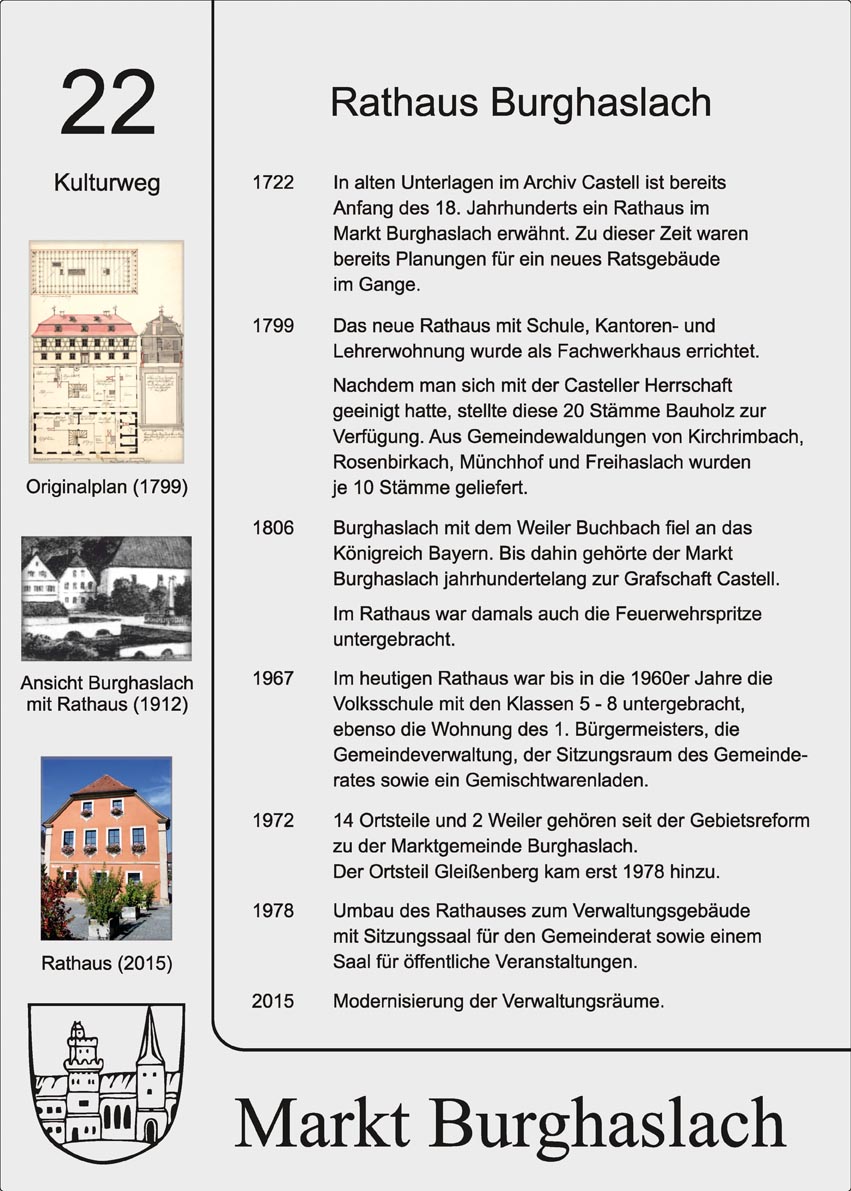 Stele 22: Rathaus Burghaslach