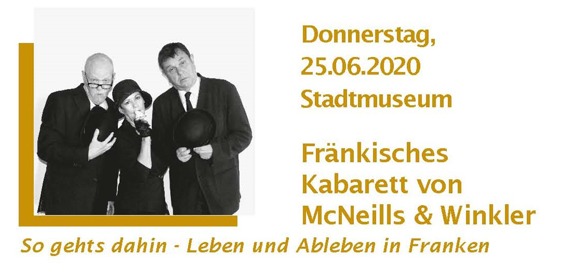 So gehts dahin - Leben und Ableben in Franken