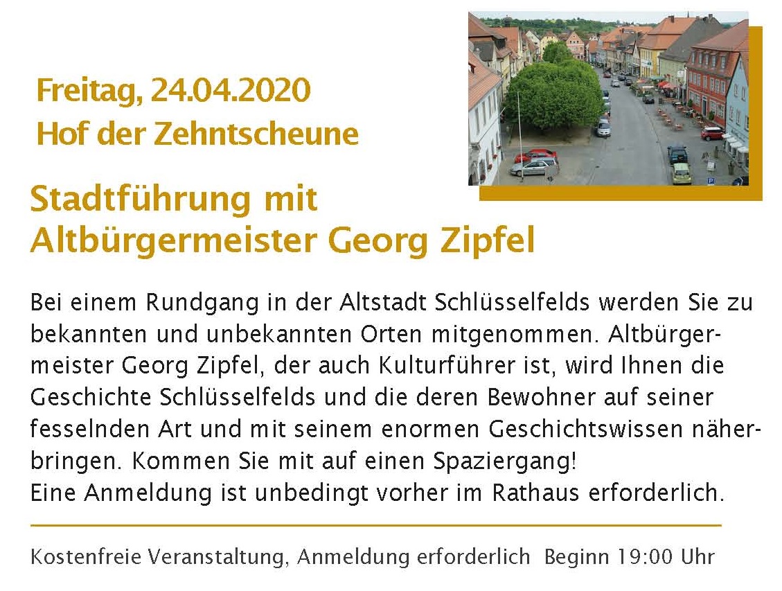 Stadtführung mit Altbürgermeister Georg Zipfel
