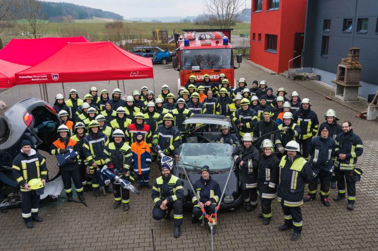 Gruppenbild Der Drei-Franken-Feuerwehren