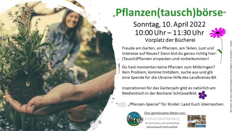 Pflanzentauschbörse der Bücherei Schlüsselfeld