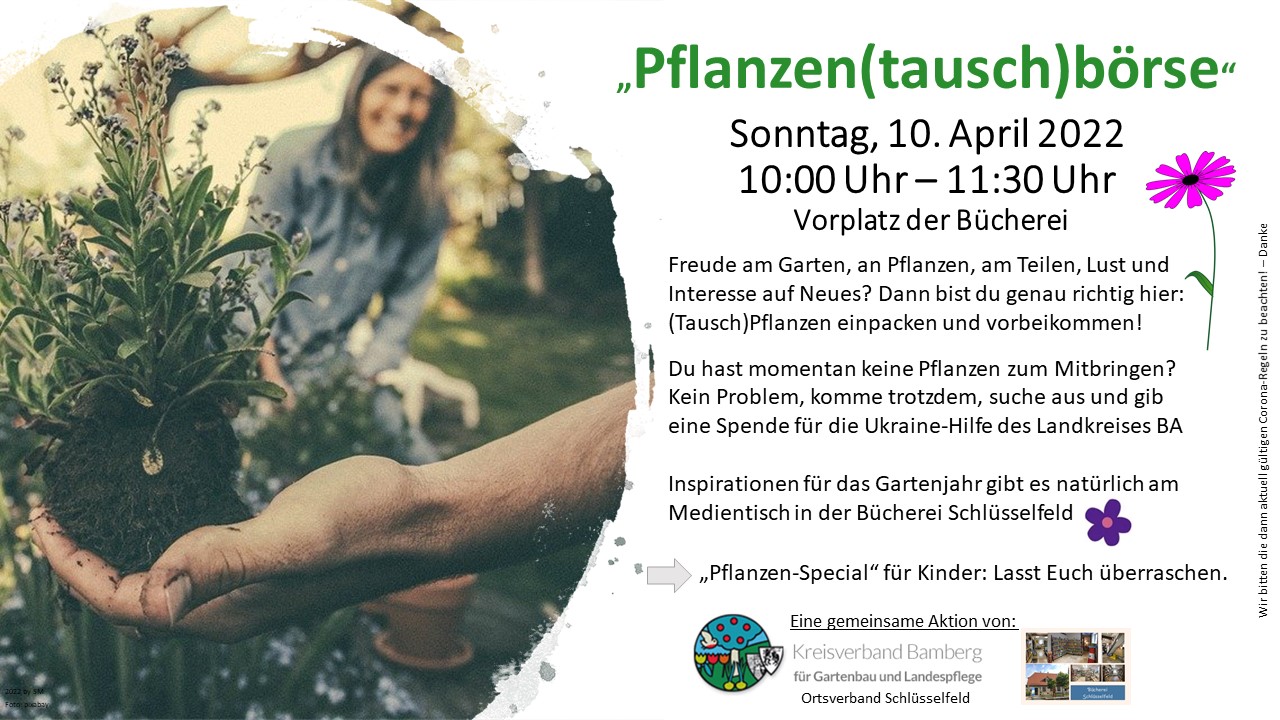 Pflanzentauschbörse der Bücherei Schlüsselfeld
