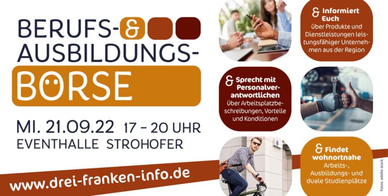 Flyer für die Ausbildungsbörse Drei-Franken-Eck 2022