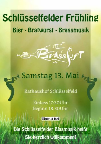 Schlüsselfelder Frühling am 13. Mai im Rathaushof Schlüsselfeld