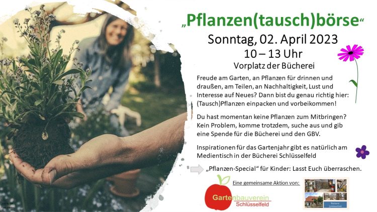 Pflanzen(Tausch)börse am 2. April 2023 in Schlüsselfeld