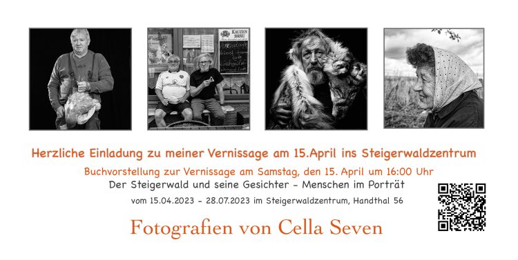 Einladung zur Vernissage am 15. April 2023 im Steigerwald Zentrum Handthal