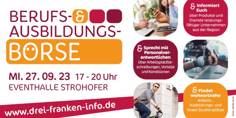 Flyer Zur Ausbildungsbörse Drei-Franken-Eck 2023