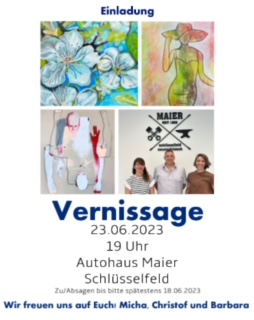 Vernissage im Autohaus Maier