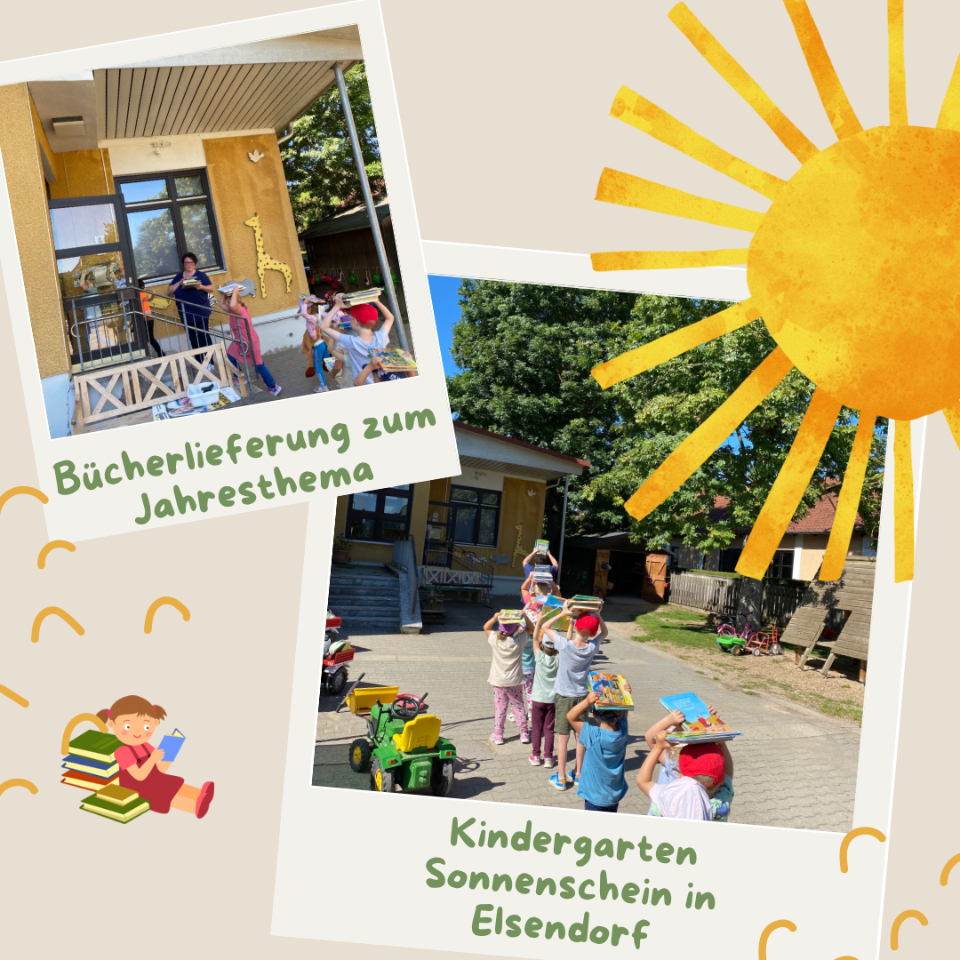 Der Kindergarten Sonnenschein in Elsendorf kooperiert mit der Bücherei Schlüsselfeld