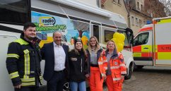 Radio Bamberg In Schlüsselfeld Mit Feuerwehr Und Johannitern