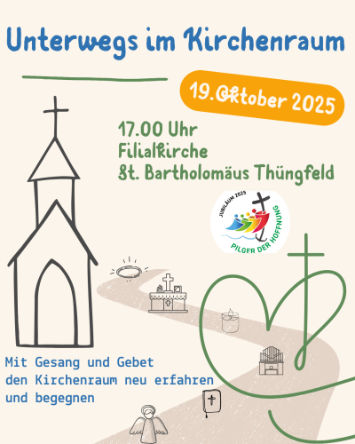 Unterwegs im Kirchenraum in Thüngfeld
