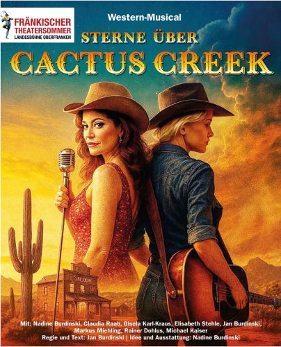 Western-Musical Sterne über Cactus Creek