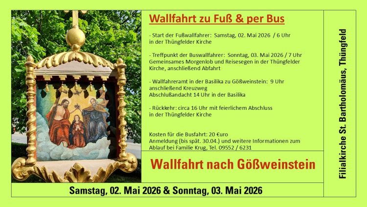 Wallfahrt nach Gößweinstein