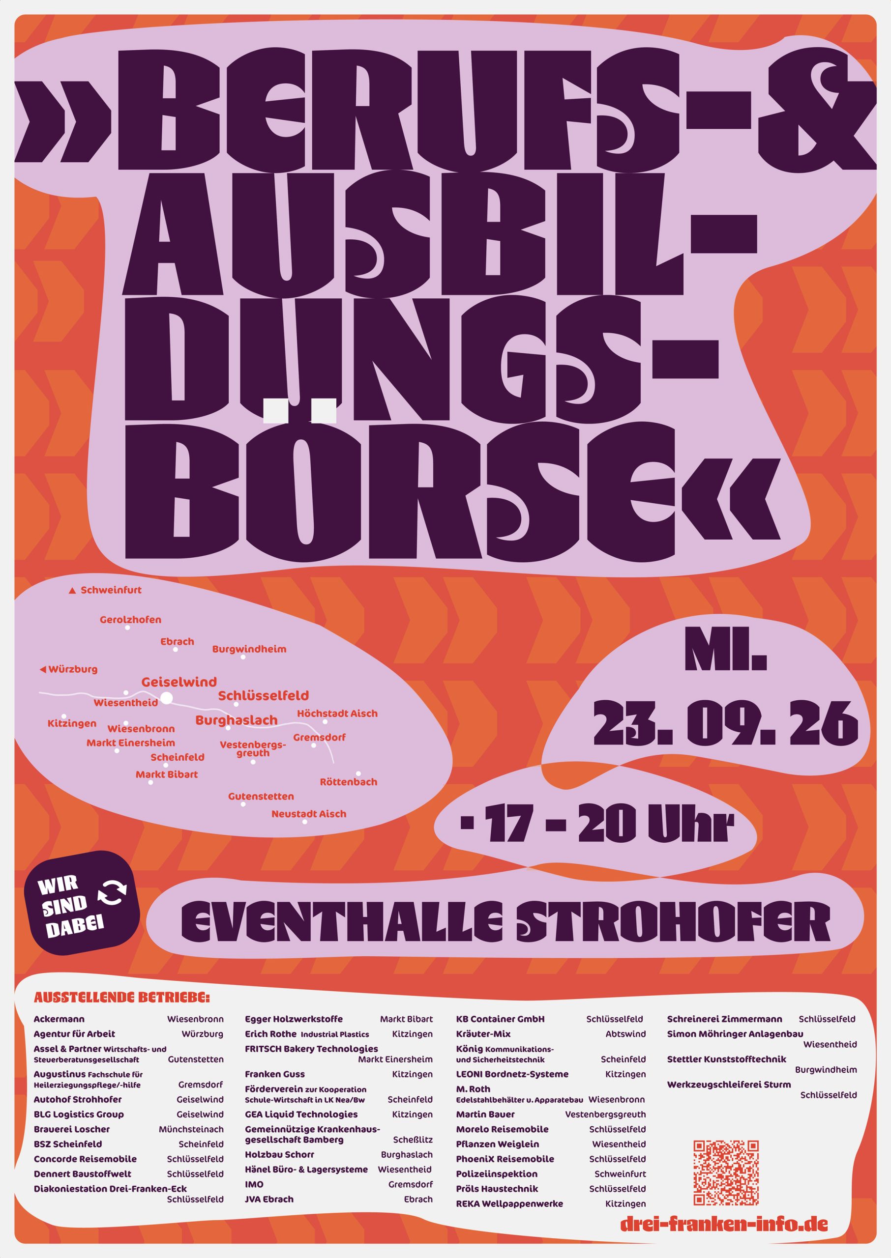 Berufs- und Ausbildungsbörse 2026 in Geiselwind am 23. September 2026 von 17 Uhr bis 20 Uhr