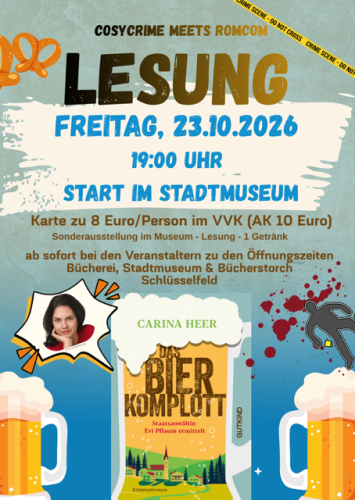Lesung "Das Bier Komplott" mit Carina Heer